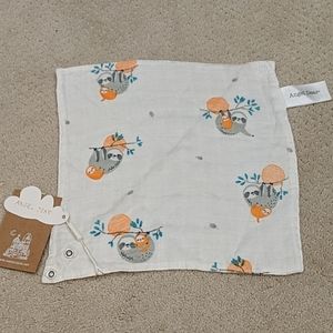 Sloth baby bandana/bib/burp cloth
